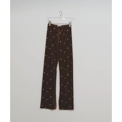 キャナルジーン CANAL JEAN TODAYFUL Petit Flower Velour Leggings プチフラワーベロアレギンス/12620721 （チョコ）｜詳細画像