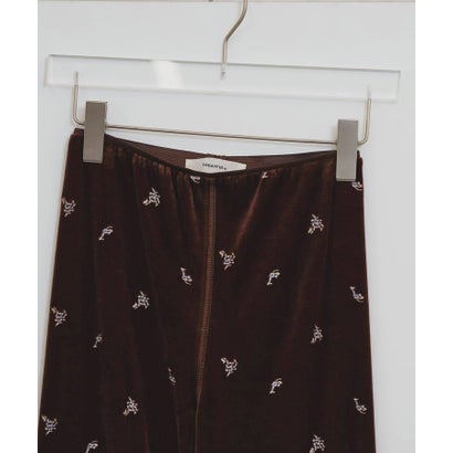 キャナルジーン CANAL JEAN TODAYFUL Petit Flower Velour Leggings プチフラワーベロアレギンス/12620721 （チョコ）｜詳細画像