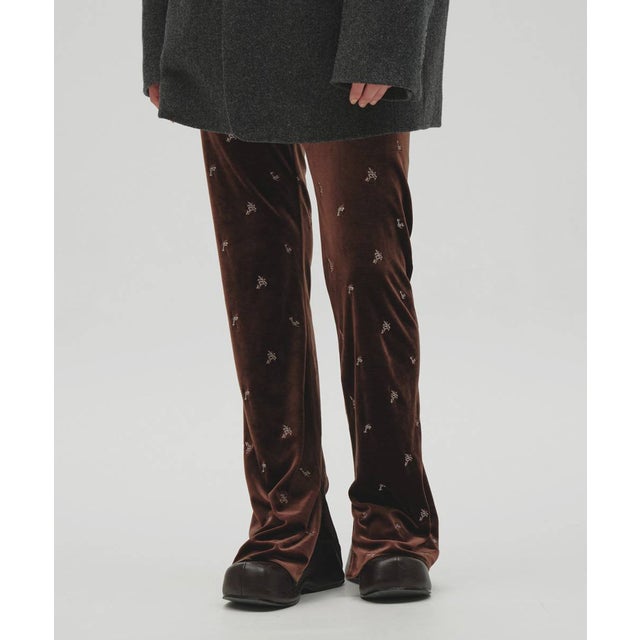 TODAYFUL Petit Flower Velour Leggings プチフラワーベロアレギンス/12620721 （チョコ）