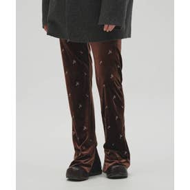 TODAYFUL Petit Flower Velour Leggings プチフラワーベロアレギンス/12620721 （チョコ）