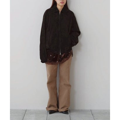 キャナルジーン CANAL JEAN TODAYFUL Petit Flower Velour Tunic プチフラワーベロアチュニック/12620411 （チョコ）｜詳細画像