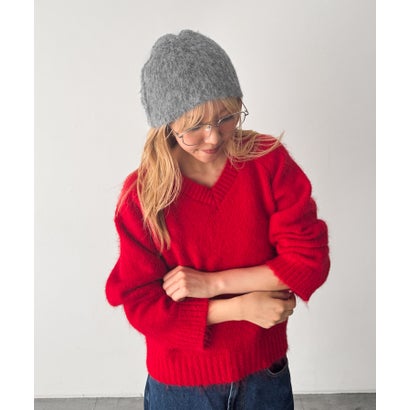 キャナルジーン CANAL JEAN ACOC Brushed Blend Beanie （ブラック）｜詳細画像