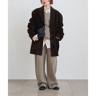 anuke Eco Suede Jacket エコスエードジャケット/62620109 （ダークブラウン）｜詳細画像