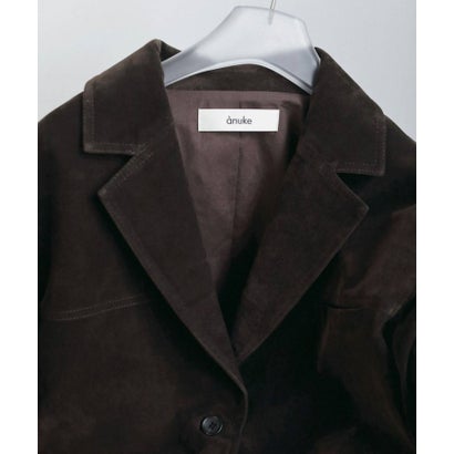 anuke Eco Suede Jacket エコスエードジャケット/62620109 （ダークブラウン）｜詳細画像