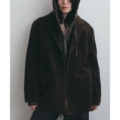 anuke Eco Suede Jacket エコスエードジャケット/62620109 （ダークブラウン）｜詳細画像