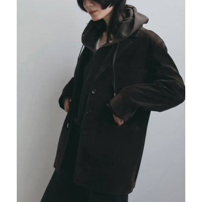 anuke Eco Suede Jacket エコスエードジャケット/62620109 （ダークブラウン）｜詳細画像