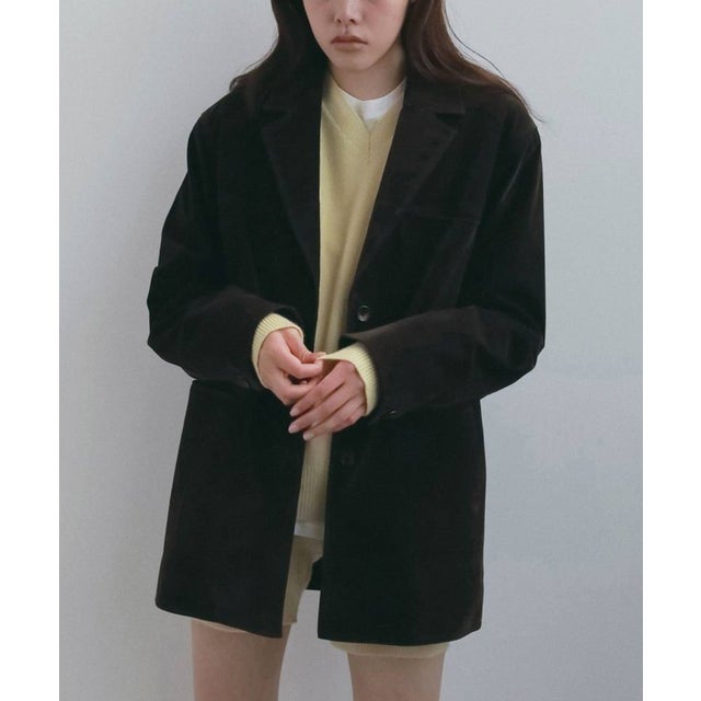 anuke Eco Suede Jacket エコスエードジャケット/62620109 （ダークブラウン）