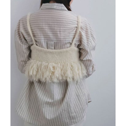 キャナルジーン CANAL JEAN anuke Opencollar Stripe Shirts オープンカラーストライプシャツ/62620414 （ピンク）｜詳細画像