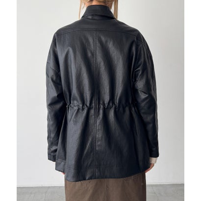 diggity フェイクレザーダブルボタンジャケット （ブラウン）｜詳細画像