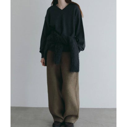 anuke Wool Vneck Knit ウールVネックニット/62620530 （イエロー）｜詳細画像