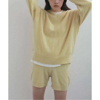 anuke Wool Vneck Knit ウールVネックニット/62620530 （イエロー）｜詳細画像