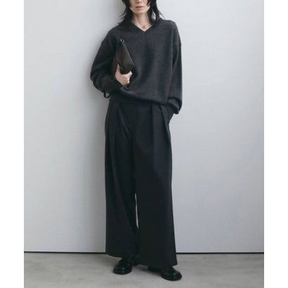 anuke Wool Vneck Knit ウールVネックニット/62620530 （イエロー）｜詳細画像