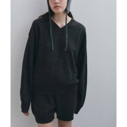 anuke Wool Vneck Knit ウールVネックニット/62620530 （イエロー）｜詳細画像