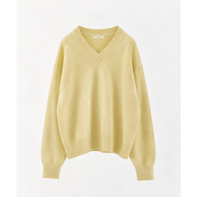 anuke Wool Vneck Knit ウールVネックニット/62620530 （イエロー）