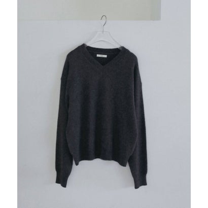 anuke Wool Vneck Knit ウールVネックニット/62620530 （チャコールグレー）｜詳細画像