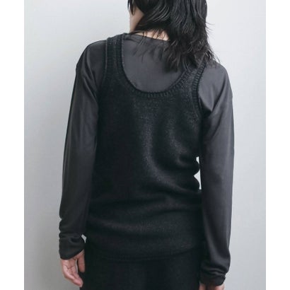 キャナルジーン CANAL JEAN anuke Knit Long Tanktop ニットロングタンクトップ/62620507 （チャコールグレー）｜詳細画像