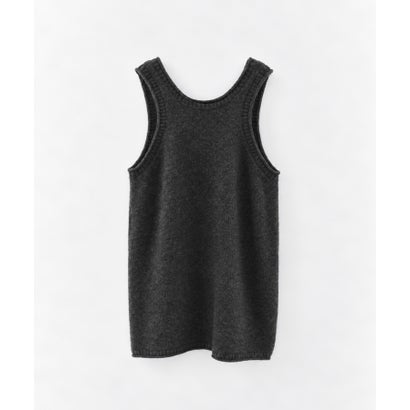 キャナルジーン CANAL JEAN anuke Knit Long Tanktop ニットロングタンクトップ/62620507 （チャコールグレー）｜詳細画像