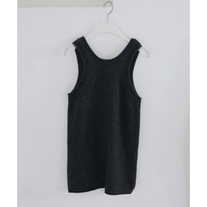 キャナルジーン CANAL JEAN anuke Knit Long Tanktop ニットロングタンクトップ/62620507 （チャコールグレー）｜詳細画像