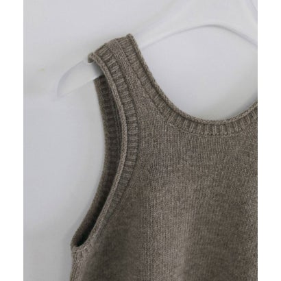 キャナルジーン CANAL JEAN anuke Knit Long Tanktop ニットロングタンクトップ/62620507 （グレージュ）｜詳細画像