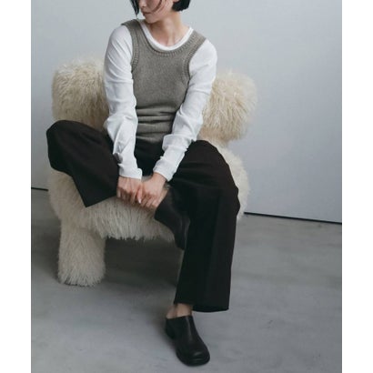 キャナルジーン CANAL JEAN anuke Knit Long Tanktop ニットロングタンクトップ/62620507 （グレージュ）｜詳細画像