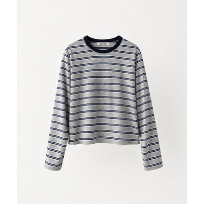 Lakey Park マルチボーダーロングTシャツ （レッド）｜詳細画像