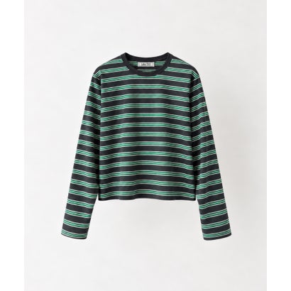 Lakey Park マルチボーダーロングTシャツ （レッド）｜詳細画像