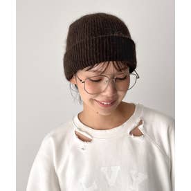 El mar アンゴラ混シャギーニットCAP （ブラウン）