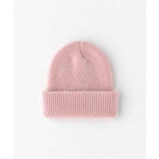 El mar アンゴラ混シャギーニットCAP （ピンク）