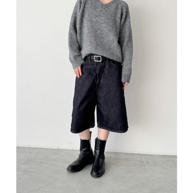 El mar デニムハーフパンツ （インディゴ）