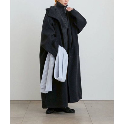 anuke Halfzip Rib Knit ハーフジップリブニット/62620550 （チャコールグレー）｜詳細画像