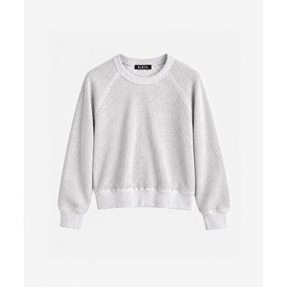 HARING ラグランワッフルロンT （ホワイト）｜詳細画像