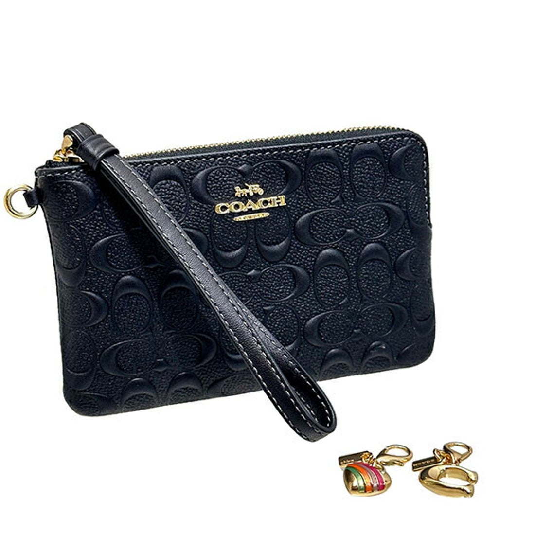 コーチ COACH ポーチ/キーチャームギフトボックス付き CF358IMBLK 