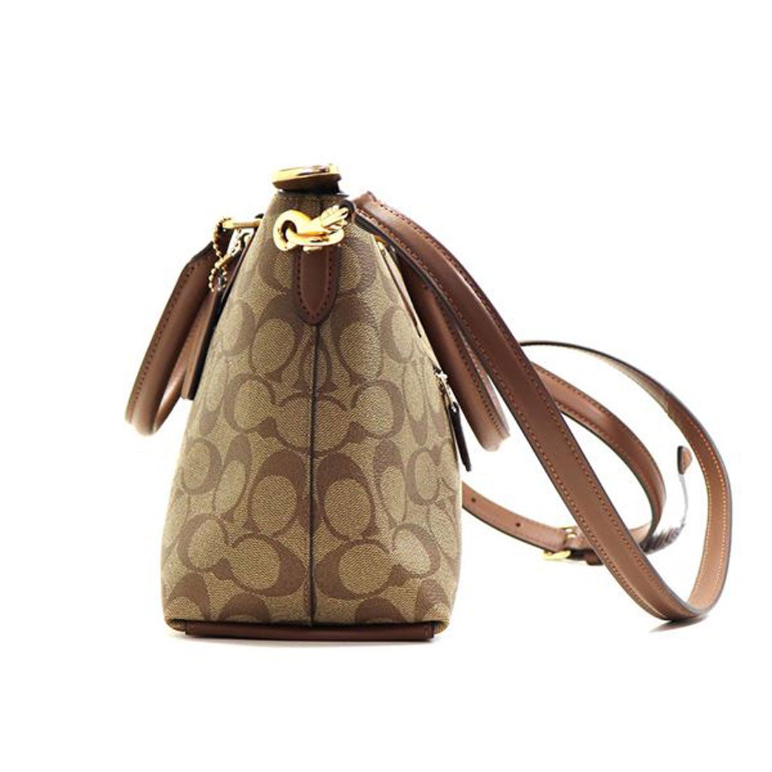 レディース COACH ショルダーバッグ、サドルバッグ ブラウン 2way