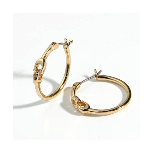 ピアス ESSENTIAL EARRINGS 408160 フープ ラインストーン （GLD710/ゴールド）