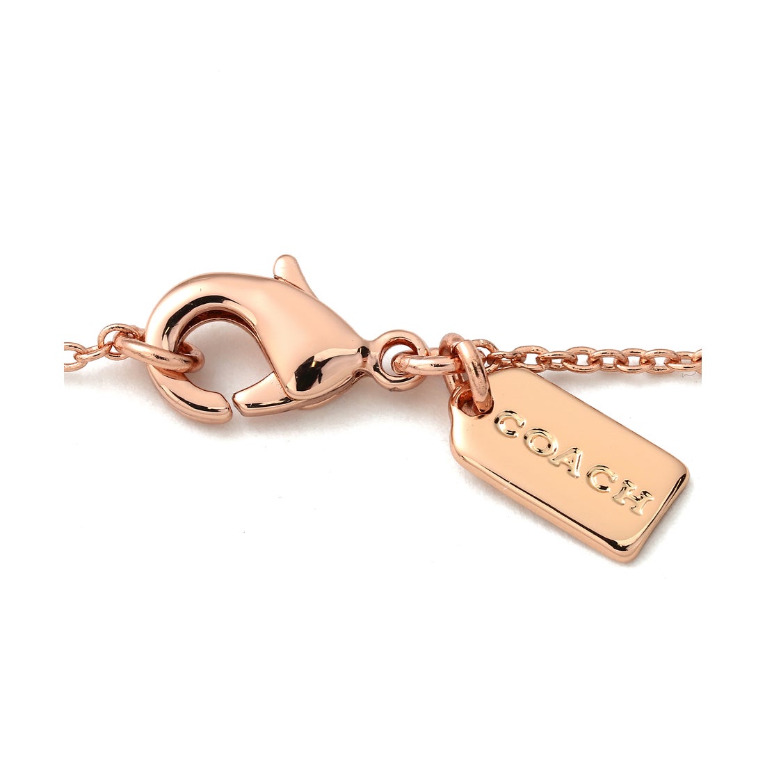 新品☆COACH(コーチ) めずらしい ローズゴールド ネックレス