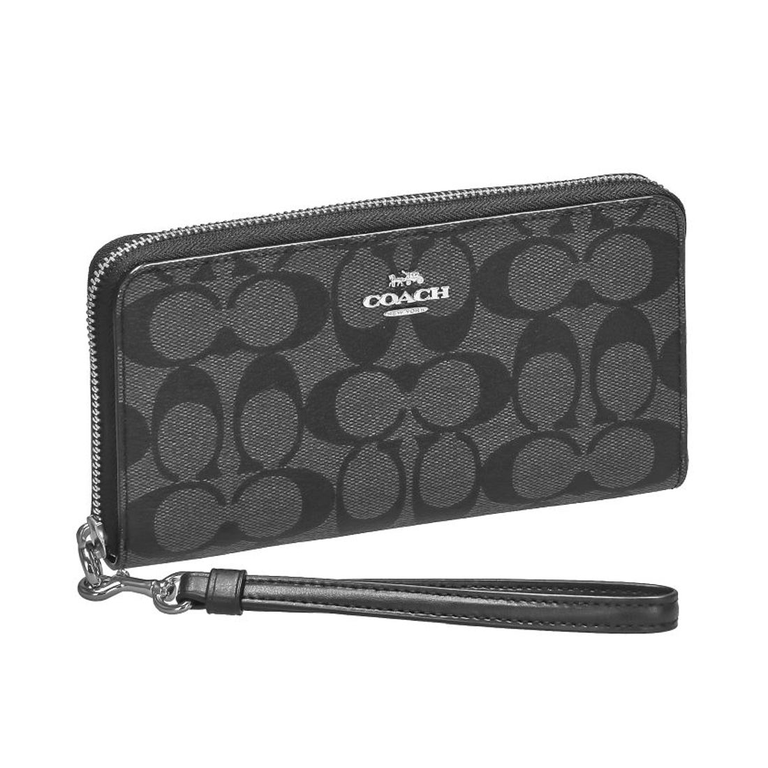 COACH コーチ 長財布 PVC シグネチャー ラウンドファスナー C4452 