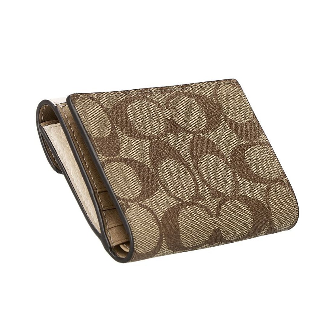 コーチ COACH COACH コーチ C7805 二つ折り財布 （カーキ/チョーク 