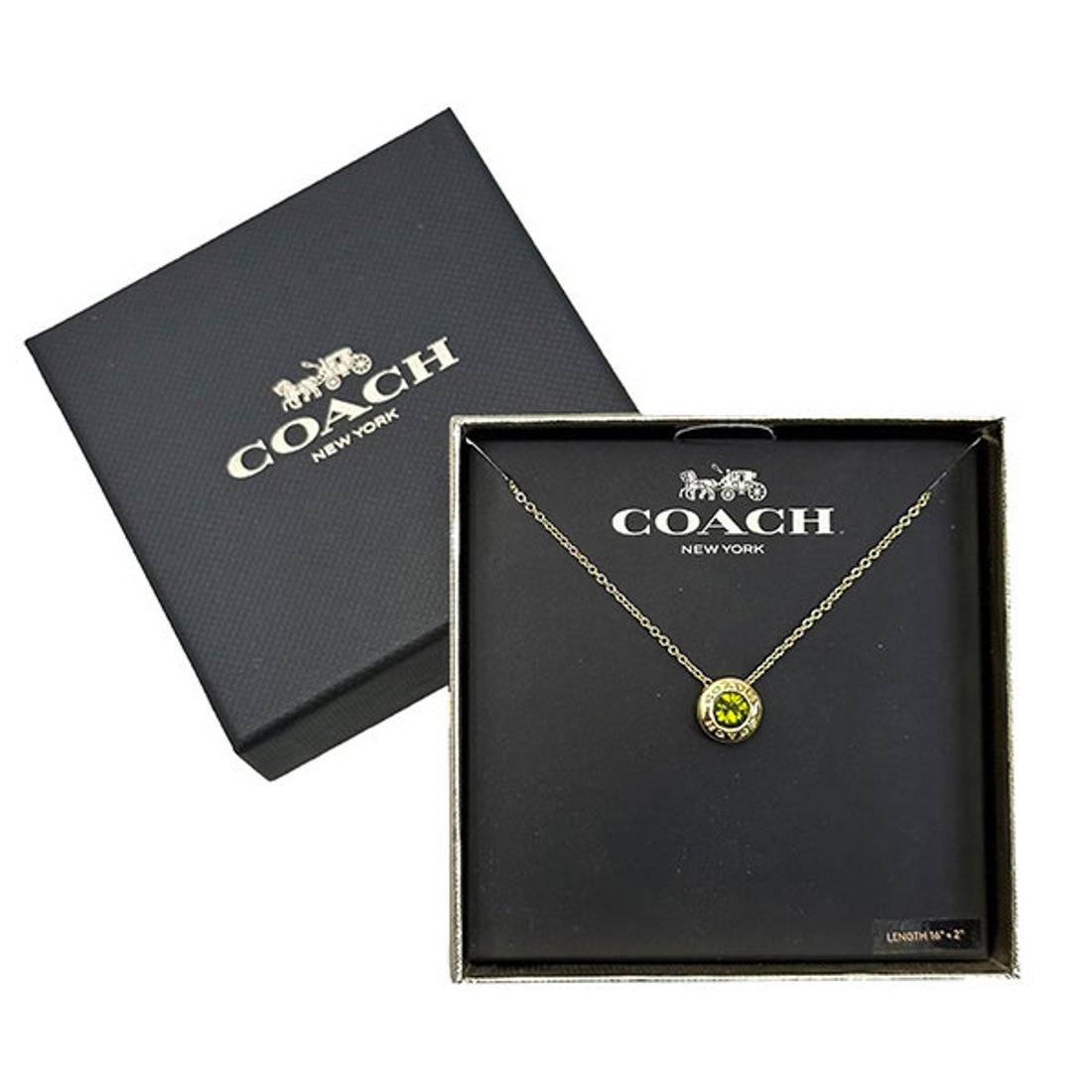 コーチ COACH ネックレス F54514PGI （ゴールド/グリーン） -waja