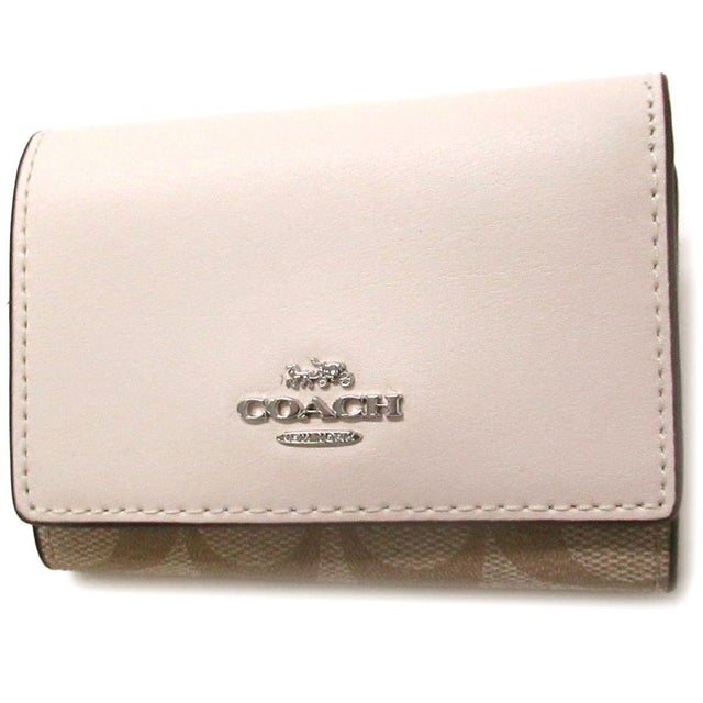 
                    財布 アウトレット シグネチャー マイクロ ウォレット 三つ折り財布 CM761 SIGHA （ライトカーキ×チョーク）
