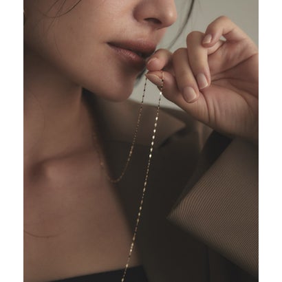 【美品】COCOSHNIK ココシュニック　K10　ステーションロングネックレス ココシュニック COCOSHNIK K10フラワークロス(ロング) ネックレス