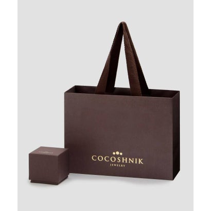 ココシュニック COCOSHNIK K10モザイクチェーン スタッドピアス （イエローゴールド(100)）｜詳細画像