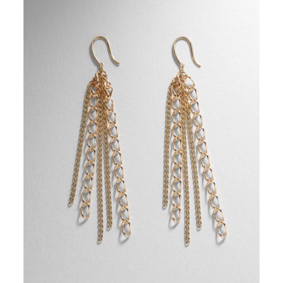 ココシュニック COCOSHNIK K10キヘイミックスチェーン フックピアス （イエローゴールド(100)）｜詳細画像
