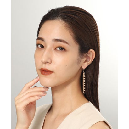 ココシュニック COCOSHNIK K10キヘイミックスチェーン フックピアス （イエローゴールド(100)）｜詳細画像