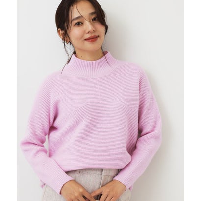 ◆【手洗い可／日本製／カシミヤ混／ヒップカバー】無縫製ニットトップス （ライトピンク(070)）｜詳細画像