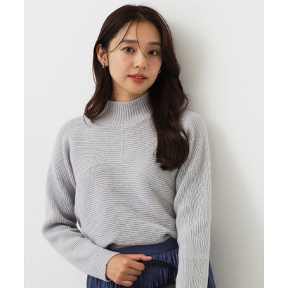 ◆【手洗い可／日本製／カシミヤ混／ヒップカバー】無縫製ニットトップス （ライトピンク(070)）｜詳細画像