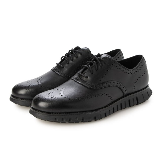 ZEROGRAND REMASTERED WINGTIP OXFORD /Width：M （BLACK/BLACK）