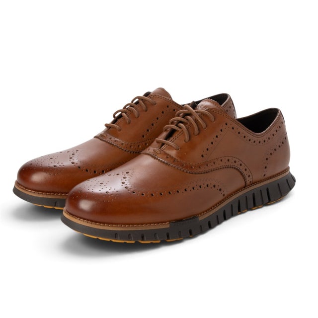 ZEROGRAND REMASTERED WINGTIP OXFORD /Width：M （BRITISH TAN/JAVA）