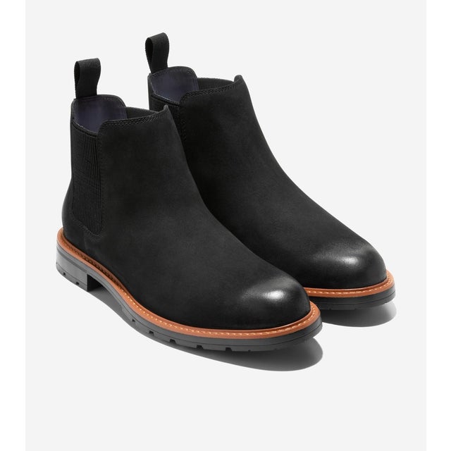 チェンバレン グランド チェルシーブーツ mens （ブラック ヌバック/ブラック ウォーターレジスタント）