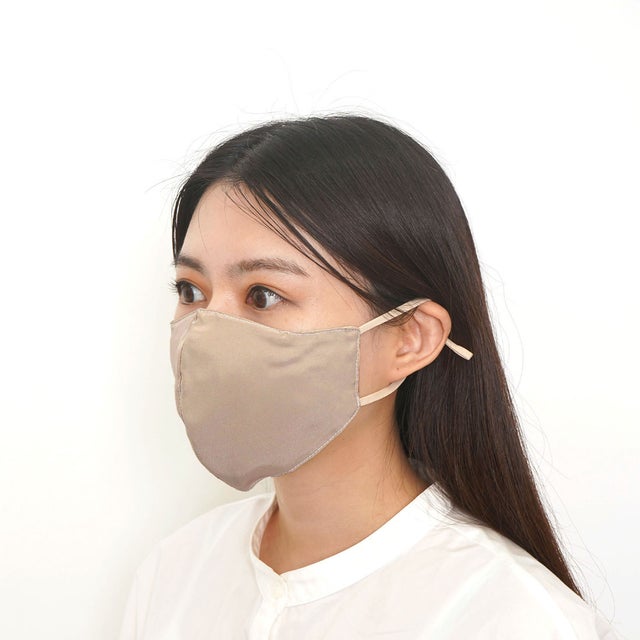 
                    / シルク 100％ SilkyCharmy Mask シルキーチャーミーマスク 吸湿 通気 保湿 UVカット 静電気防止【返品不可商品】 （ベージュ）