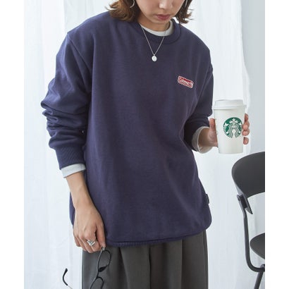 コールマン Coleman SETUP7別注商品◎あの有名なキャンプブランド より メンズ・ウィメンズ着用可◎ ワンポイント ロゴ クルーネック スウェット（ネイビー）｜詳細画像